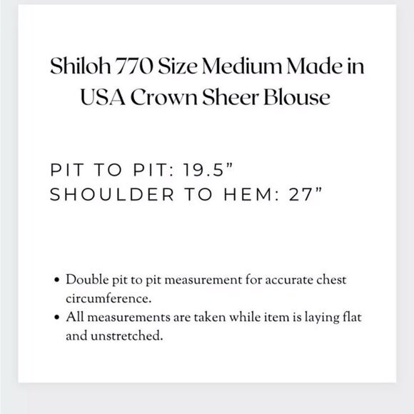 Shiloh 770 Size Medium Sheer Blouse Crowns Royalty Crocheted Fringe Boho 0589 - Picture 16 of 16